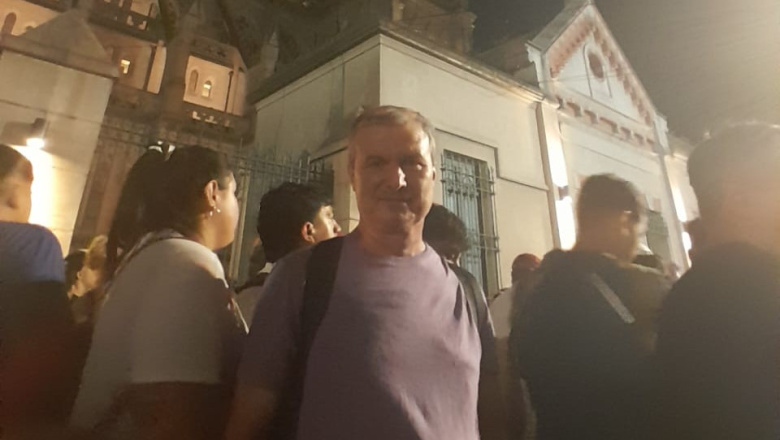Intendente participó de la caminata a Luján y dejó un sentido mensaje en sus redes sociales