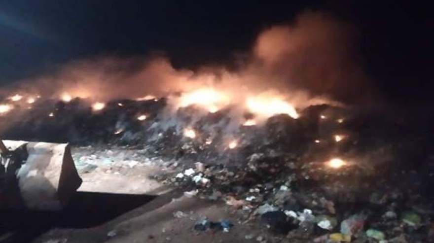 Nuevamente se produjo un Incendio en un basural a cielo abierto de Dolores