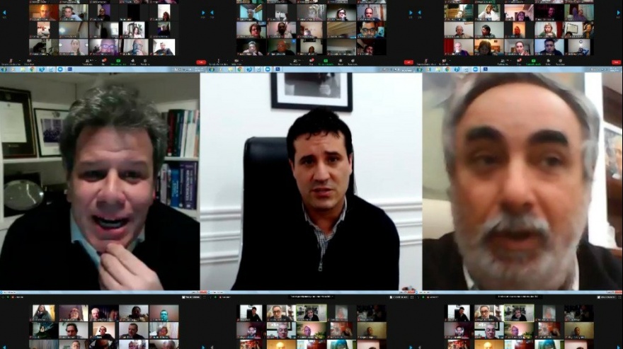 Abad y Manes encabezaron reunión virtual del radicalismo