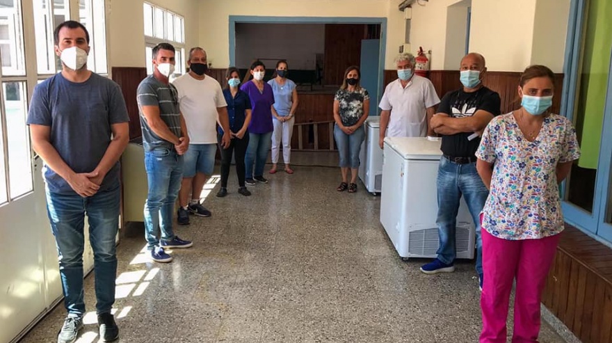 Castelli: el intendente visitó el establecimiento educativo donde se llevará adelante la vacunación con Sputnik V