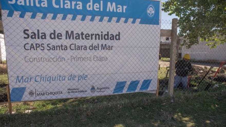 Comenzó la construcción de la sala de Maternidad en Santa Clara del Mar
