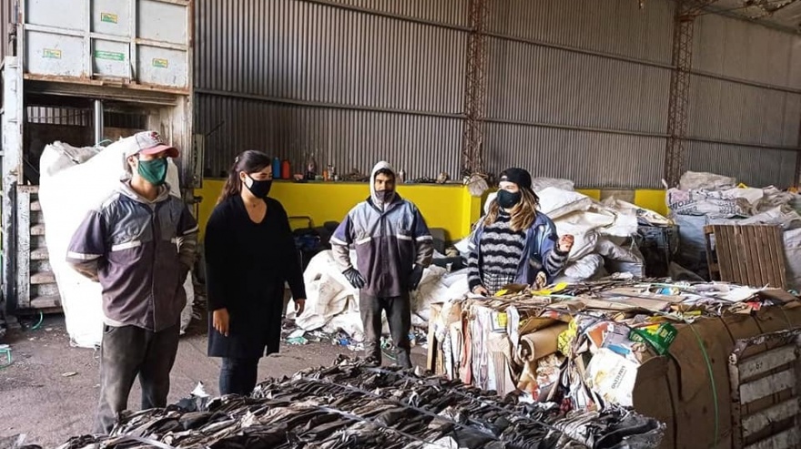 Lezama: Ayelén Cuello visitó la Planta de Separación de Residuos local