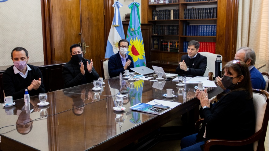 Kicillof y Simone presentaron la puesta en marcha de 199 nuevas obras para 107 municipios