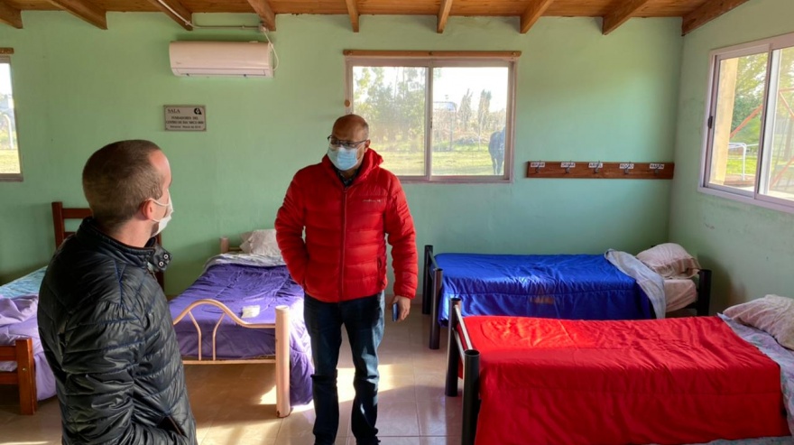 Balcarce: Reino recorrió las instalaciones del espacio alternativo para internaciones por Covid-19