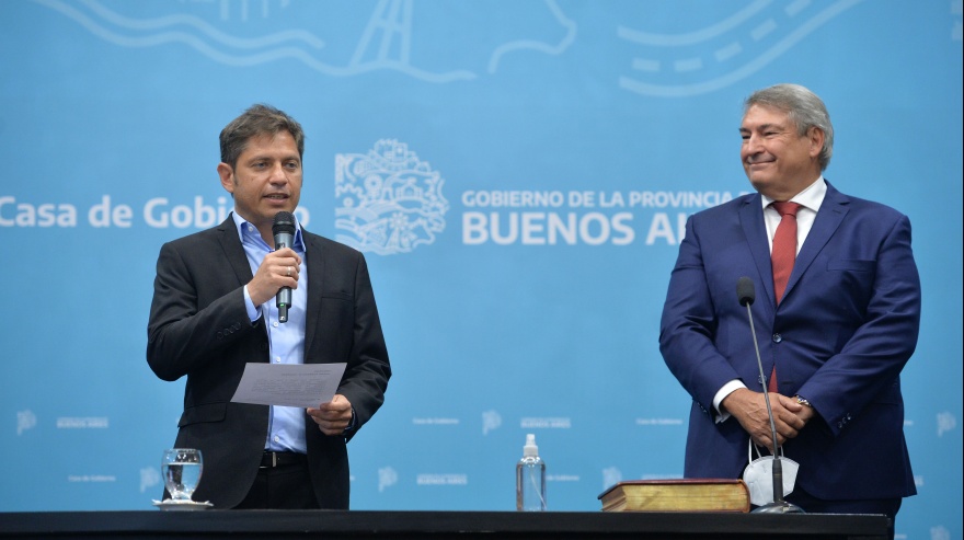 Kicillof le tomó juramento al Ministro de Transporte de la Provincia