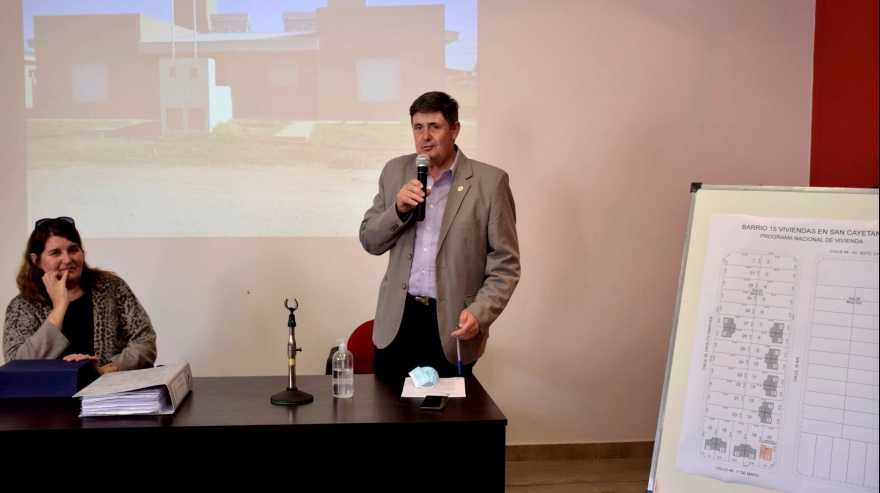 San Cayetano: sortearon la ubicación de viviendas