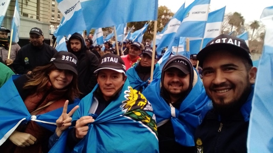 La diputada Sánchez Jauregui participó de la marcha de la CGT
