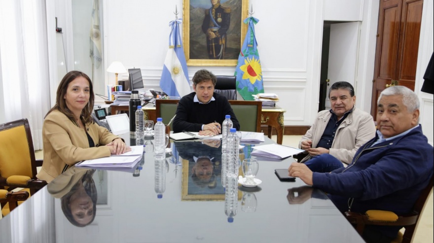 El gobernador Kicillof recibió a autoridades del Partido Fe y UATRE