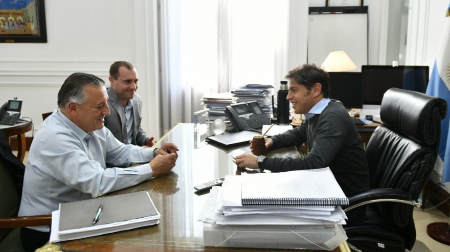 Las Flores: Gelené se reunió con Kicillof para planificar obras para la ciudad