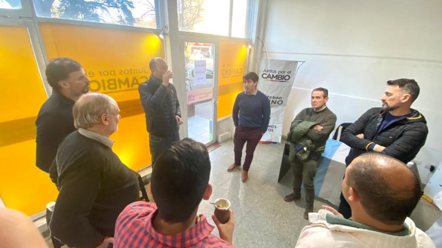 Balcarce: el precandidato a diputado de Santilli, Matías Civale, mantuvo un encuentro con dirigentes locales