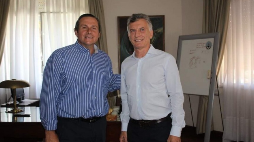 Etchevarren en modo "Empleado del mes”: recibe a Macri en Dolores en el marco de las elecciones en Boca