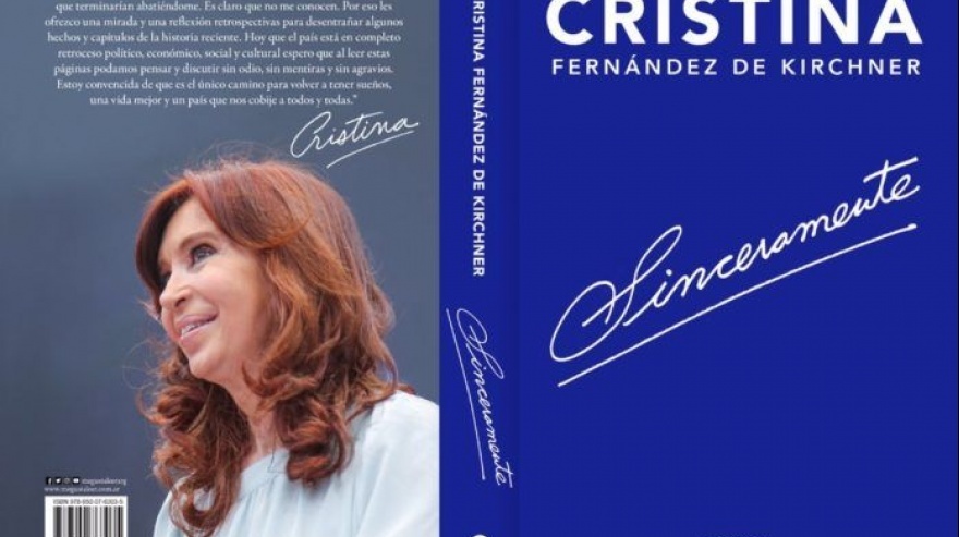 En clave electoral, Cristina Fernández anunció su libro "Sinceramente"