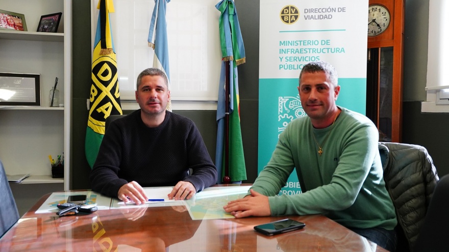 Pila: encuentro del intendente Walker con el administrador de Vialidad de la Provincia