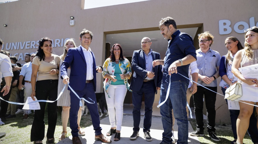 En Balcarce, Kicillof inauguró un centro universitario y se reunió con representantes del sector productivo