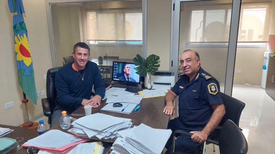 Pila: encuentro del intendente Walker con autoridad policial para coordinar acciones en materia de seguridad
