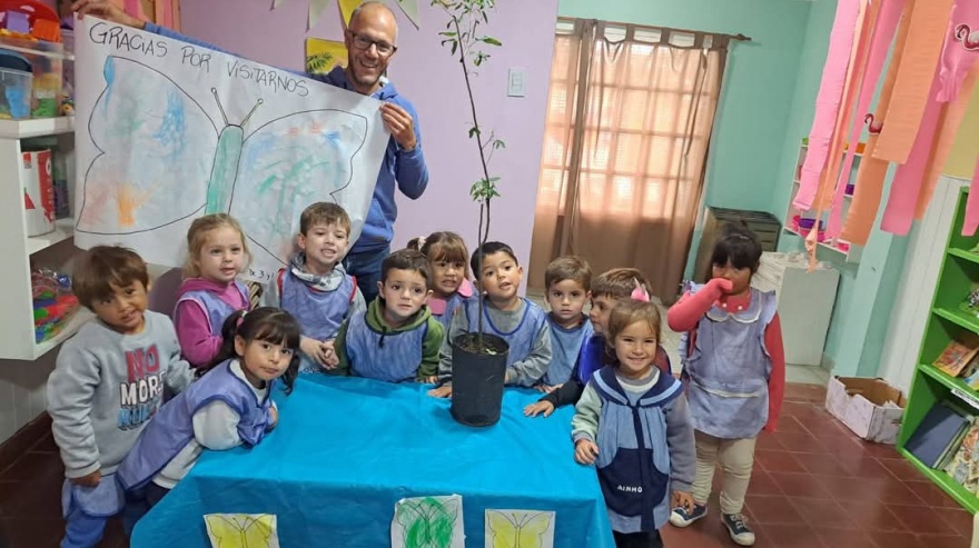 Tordillo: el secretario de Ambiente brindó una charla en el Jardín Nª 901