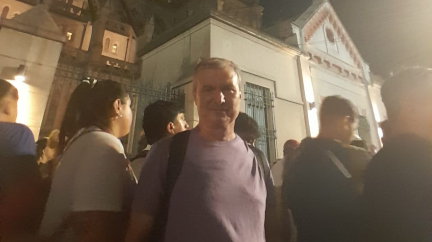 Intendente participó de la caminata a Luján y dejó un sentido mensaje en sus redes sociales