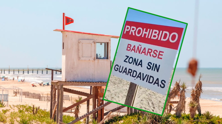 Los guardavidas de Villa Gesell denuncian que el municipio continúa con su plan de "cartelería prohibitiva"