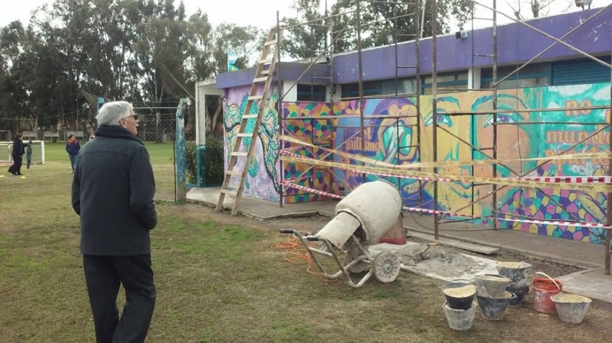 General Belgrano: recorrida por las obras en el polideportivo municipal