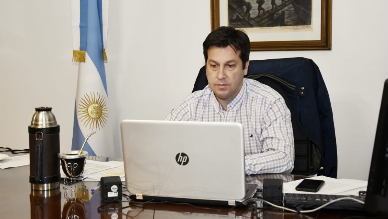 Necochea: Rojas planificó obras públicas en encuentro virtual con el gobernador Kicillof