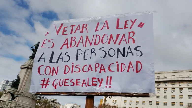 El gobierno nacional promulga la Ley de Emergencia en Discapacidad, pero suspende su aplicación