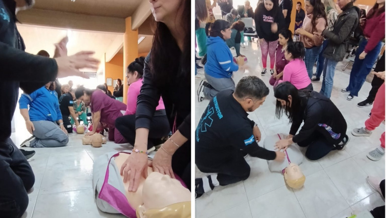 La Costa: se realizó capacitación en Reanimación Cardiopulmonar en el Hospital de Mar de Ajó
