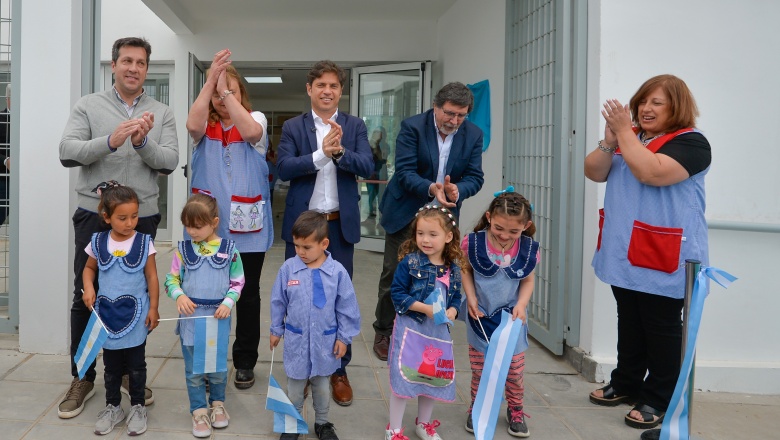 Kicillof inauguró el edificio del Jardín de Infantes N° 908 de Quequén