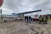 Megaoperativo: equipo de salud se trasladó de urgencia en avión y ambulancias para salvar la vida a un joven