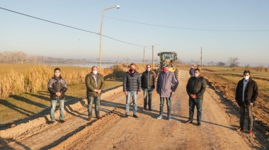 General Paz: el Administrador de Vialidad Nacional recorrió la obra de la laguna