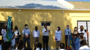 General Guido: Sileoni inauguró obras en la Escuela N°16