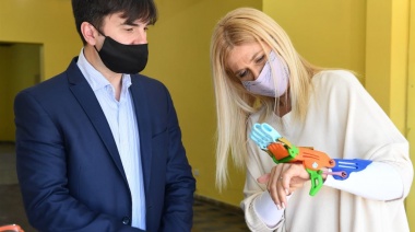 La vicegobernadora visitó el Instituto Municipal de Robótica e Innovación Tecnológica de Castelli