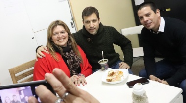 La Costa: De Jesús visitó la Secundaria N° 8 de Mar de Ajó Norte donde la Municipalidad realiza varios trabajos