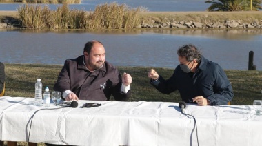 General Paz: Katopodis visitó el distrito y firmó convenio para la construcción de una planta depuradora