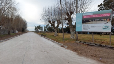 Tordillo: avanzan las obras de pavimentación en el distrito