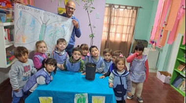 Tordillo: el secretario de Ambiente brindó una charla en el Jardín Nª 901