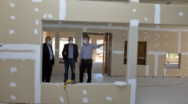 Tandil: el intendente Lunghi supervisó los avances de la obra de terminación del Jardín 927 de La Movediza