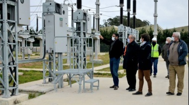 Tandil: el intendente y autoridades de la Usina recorrieron las obras de la nueva Estación Transformadora
