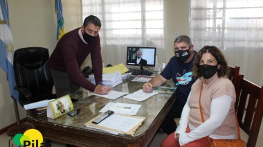 Pila: el intendente Walker recibió al administrador del Instituto de la Vivienda