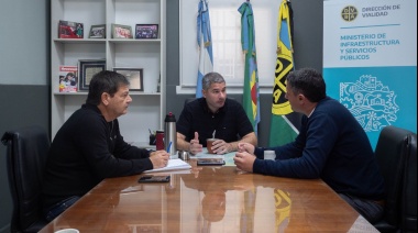 Pila: el intendente gestiona obras en Vialidad de la Provincia