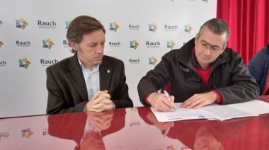Rauch: firma de convenio para implementar el programa "Ojos en Alerta"