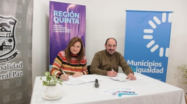 General Paz: Álvarez recibió a la ministra Estela Díaz para la firma de un convenio
