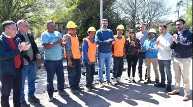 Miramar: Katopodis recorrió obras en marcha e inauguró la Avenida Chapar