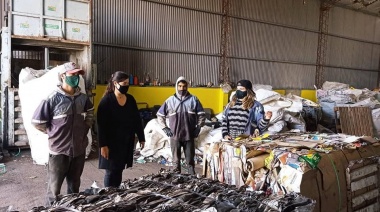 Lezama: Ayelén Cuello visitó la Planta de Separación de Residuos local