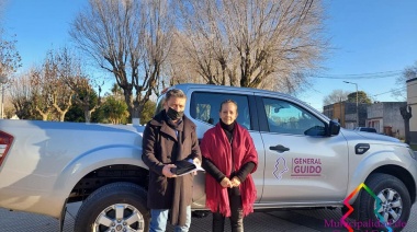 General Guido: entregan nueva camioneta para la Delegación Labardén