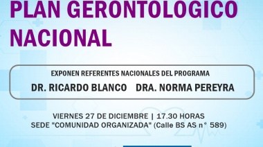Dolores: presentan el Plan Gerontológico Nacional
