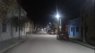 General Paz: el municipio colocó nuevas luminarias en distintos sectores de la ciudad
