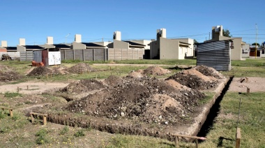 San Cayetano: comenzaron a construir viviendas para el personal policial