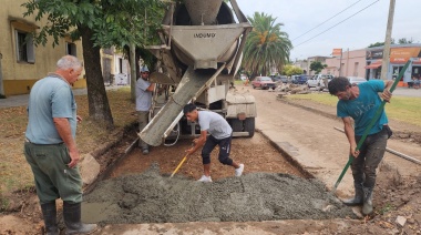 General Belgrano: avanza una importante obra sobre la Avenida Italia