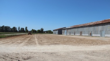 Lobería: concretan obras en galpones del ferrocarril