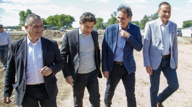 Las Flores: Gelené, Kicillof y Katopodis iniciaron las obras de un nuevo tramo de la Autopista de la Ruta 3
